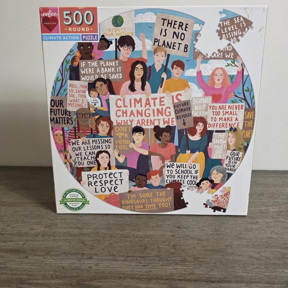 Climate Action Round Puzzle by eeBoo